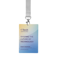 Durable printed PVC ID badges (120x80mm) - Durable printed PVC ID badges (120x80mm)