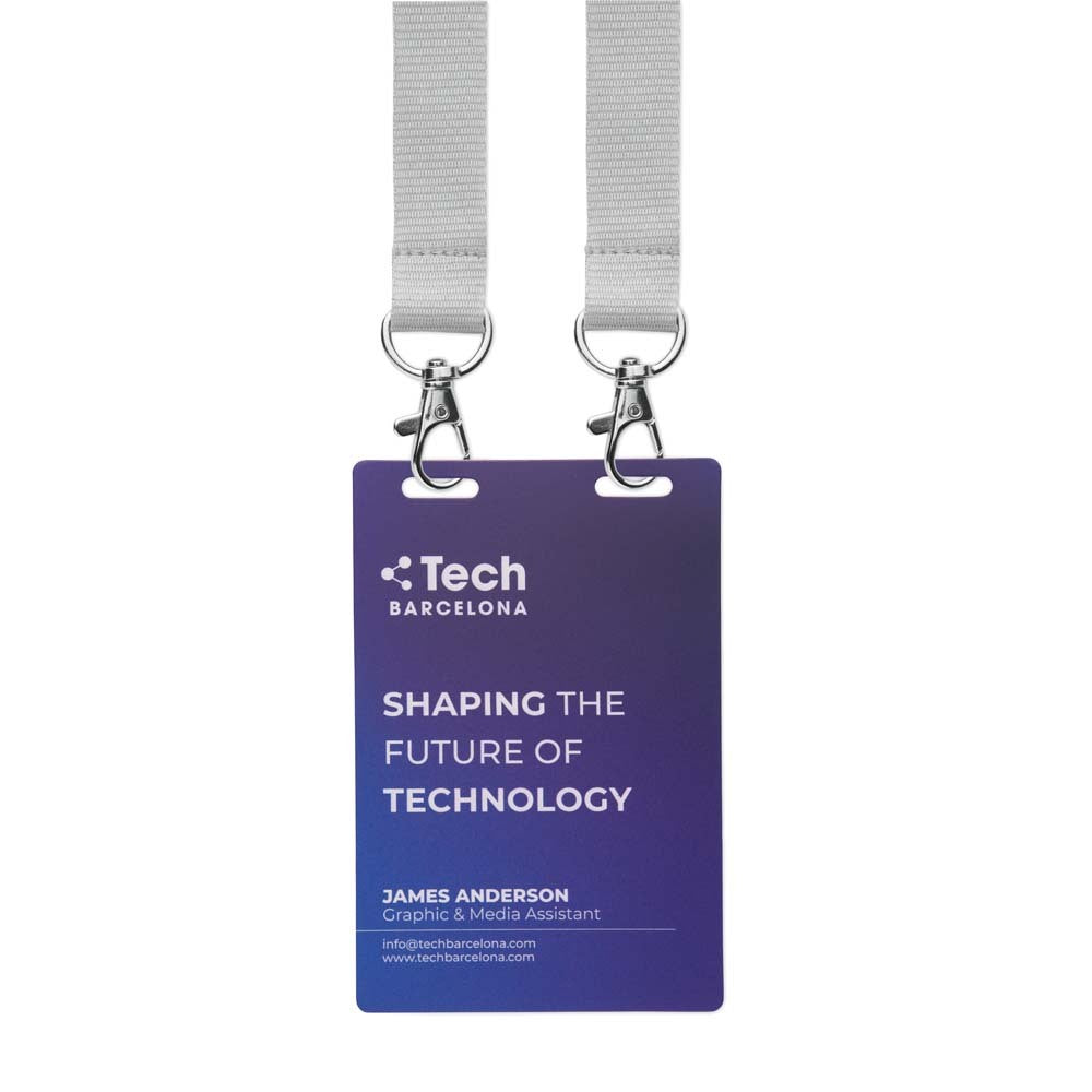Durable laminated paper ID badges (120x80mm) - Durable laminated paper ID badges (120x80mm)