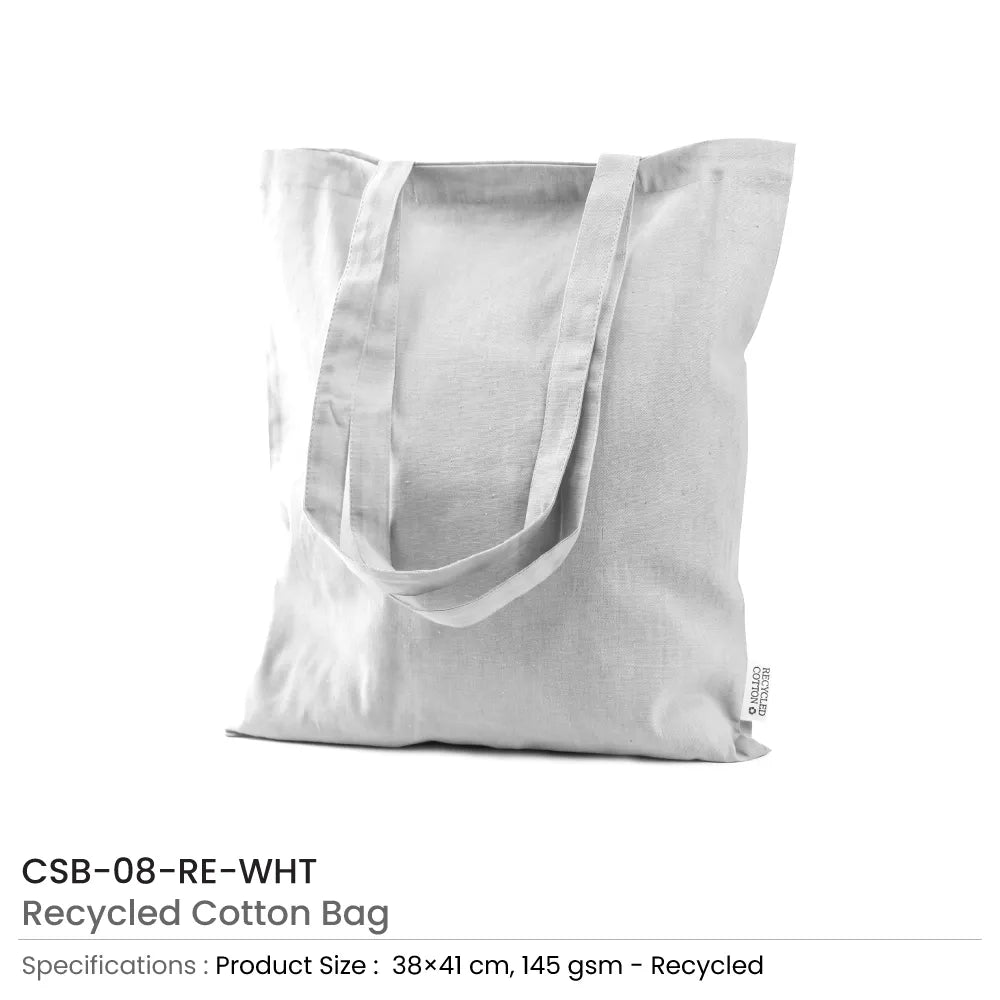 Recycled Cotton Bag White