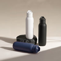 TOLEDO - Hans Larsen Double Wall Bottle with Straw 600 ml - White