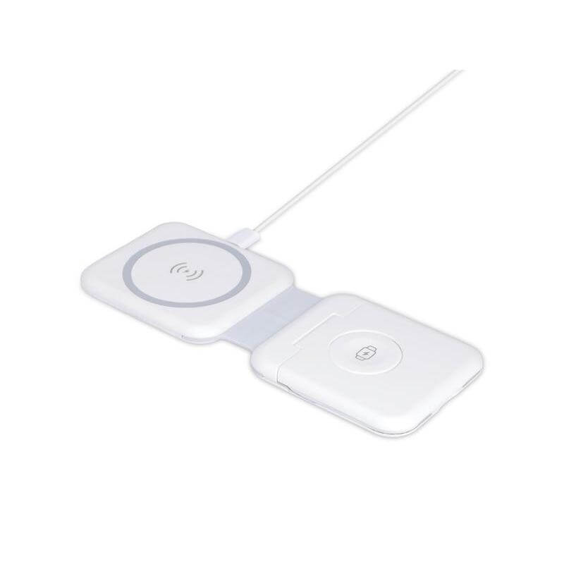 TURIN - @memorii Foldable Wireless Charger and Multicable Set - White