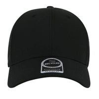 ULTRA - Santhome 6 Panel Recycled Dry n Cool Cap - Black